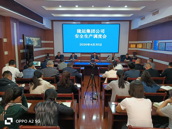 隴南市隴運集團公司召開“五一”節(jié)前安全生產(chǎn)調(diào)度會